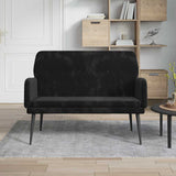 Bench Black 108 x 79 x 79 cm Velvet 42024044