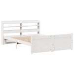 Bed Frame with Headboard without Mattress White 135x190 cm Double 3306753
