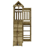 Playhouse with Climbing Wall Impregnated Wood Pine 3156876
