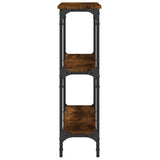 Console Table Smoked Oak 100x22.5x75 cm Engineered Wood 834027
