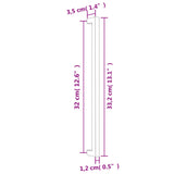 Cabinet Handles 10 pcs Gold 320 mm Stainless Steel 3203673