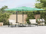 Garden Parasol with Steel Pole Green 290x290x238 cm 4005084