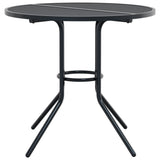 Stackable Garden Chair Set 3 pcs Anthracite Powder-coated Steel 3283764