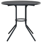 Stackable Garden Chair Set 3 pcs Anthracite Powder-coated Steel 3283768