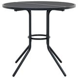 Stackable Garden Chair Set 3 pcs Anthracite Powder-coated Steel 3283768