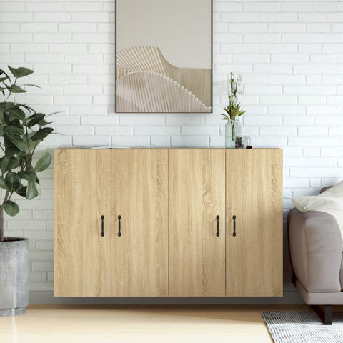 Wall Mounted Cabinets 2 pcs Sonoma Oak Engineered Wood 3197883