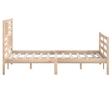 Bed Frame without Mattress 120x190 cm Small Double Small Double Solid Wood 3101058