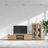 TV Cabinet Set FLORIN 3 pcs Artisan Oak Engineered Wood 3397943