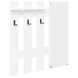 Wall-Mounted Coat Rack White 100 x 10 x 100 cm Engineered wood 874507
