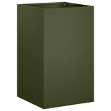 Garden Planter Olive Green 30 x 30 x 50 cm Cold-rolled Steel 8005350