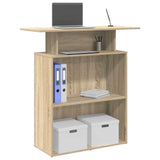 Reception Desk Sonoma Oak 100x40x104 cm Engineered Wood 859053