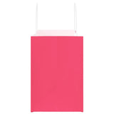 Paper Bags 250 pcs with Handles Pink 32x17x25 cm 4101677