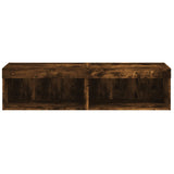 TV Cabinets with LED Lights 2 pcs Smoked Oak 60x30x30 cm 837136