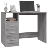Desk with Drawers Grey Sonoma 102x50x76 cm Engineered Wood 823038