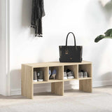 Shoe Rack Stackable Sonoma Oak 89.5x30x40 cm 858843