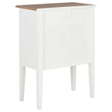 ZNTS Sideboard White 54x30x80 cm Solid Wood 280075