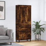 Highboard Smoked Oak 69.5x34x180 cm Engineered Wood 3199774