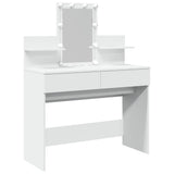 Dressing Table with LED White 100x40x130 cm 848199