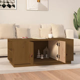 Coffee Table Honey Brown 100x50x41 cm Solid Wood Pine 818258
