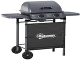 Outsunny 2 x 2.8kW Burner Gas BBQ - Grey T3398P554976
