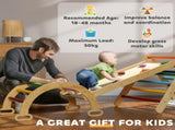 5-in-1 Toddler Climbing Frame with Ramp, Arch, for 18-48 Months, Multicoloured T3398P425410