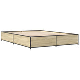 Bed Frame without Mattress Sonoma Oak 135x190 cm Double 3279858
