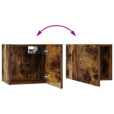 10 Piece TV Cabinet Set Smoked Oak Engineered Wood 3120305