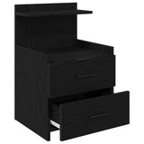 Bedside Cabinets 2 pcs with 2 Drawers Black 40x36.5x62 cm 858635