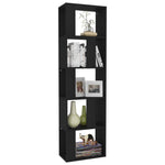 Book Cabinet/Room Divider Black 45x24x159 cm Engineered Wood 800109