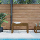Garden Bench Honey Brown Solid Pine Wood Medium Durable 825089