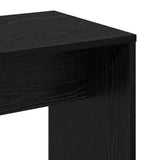 LED Dressing Table Set 2 pcs Black Oak Engineered Wood 3332508