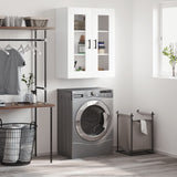 Wall Mounted Cabinet White 69.5x34x90 cm 828484