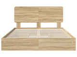 Storage Bed with Drawer Sonoma Oak 120 x 190 cm Engineered Wood 3412709