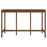 ZNTS Bar Table Honey Brown 180x80x110 cm Solid Wood Pine 822165