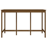 ZNTS Bar Table Honey Brown 180x80x110 cm Solid Wood Pine 822165