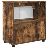Bathroom Cabinet with Storage Smoked Oak 61 x 35 x 64 cm 883289