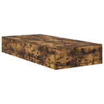 Storage Bed Frame with Drawer Smoked Oak 236.5 x 80 x 31.5 cm 3335601