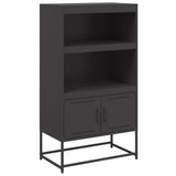 Highboard Black 68.5x38.5x123.5 cm Steel 846500