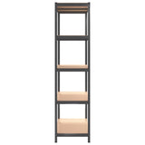 5-Layer Shelves 2 pcs Anthracite Steel&Engineered Wood 152868