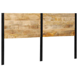 Headboard 180 cm Solid Wood Mango and Iron 4017555