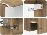 Bathroom Cabinet Set 4 pcs Artisan Oak Engineered Wood 3406670