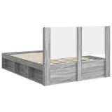 Bed Frame with Storage and Headboard Grey Sonoma 150 x 200 cm 3413842