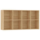 Book Cabinet/Sideboard Sonoma Oak 66x30x130 cm Engineered Wood 800156