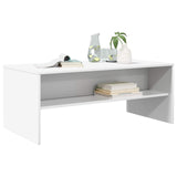 Coffee Table White 100 x 50 x 40 cm Engineered Wood 8000284