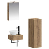 Bathroom Cabinet Set 4 pcs Artisan Oak 40 x 10.5 x 60.5 cm 3407366