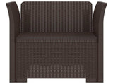 1-Seater Armchair Rattan Look PP Brown 8011849