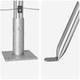 Fence Post Other 52 pcs Grey 3.2 x 3.2 x 88.5 cm Steel 3350270