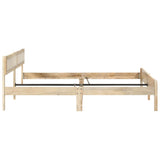 Bed Frame without Mattress Solid Mango Wood 200 cm 288429