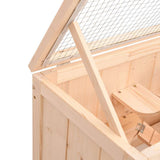 Hamster Cage 60x30x35 cm Solid Wood Fir 172377