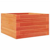 Garden Planter Wax Brown 40x40x23 cm Solid Wood Pine 847180